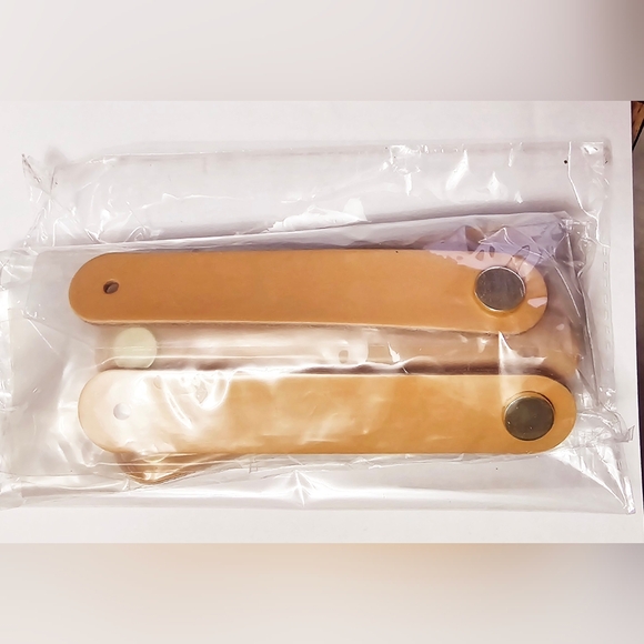 Tan Leather Drawer Handles - Picture 2 of 4
